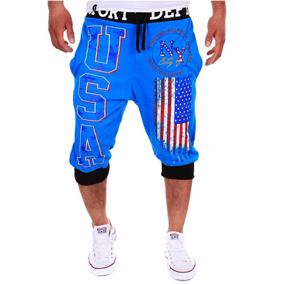 

HotMens Brand Fashion Printing PantsOutdoor Fitness PantsFashion Cotton Casual Pants
