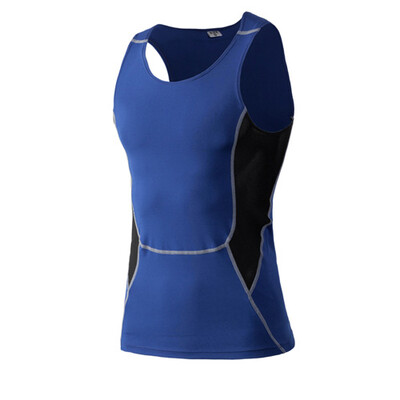 

3D breathablehigh elastic Compression BodybuildingMens Undershirts Runningshirt