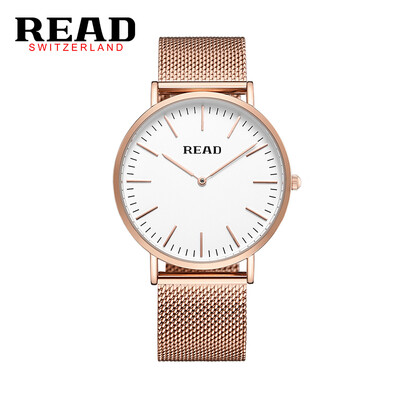 

READ R2018 mens watch simple two-pin import quartz movement ultra-thin mens watch Water Resistant fashion watch & watch