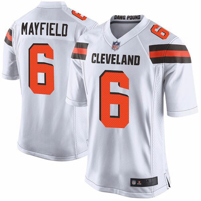 

Mens Cleveland Browns Baker Mayfield Nike Orange 2018 NFL Draft Pick Game Jersey