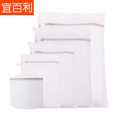 

Yi Baili drum washing machine laundry bag underwear bra bag clothes wash bag fine net set washing machine special protective bag anti-winding filter net bag net five sets 7011