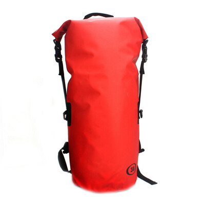 

30L Backpack Nylon Red Daypack Cylinder Waterproof Water Sports Fashion