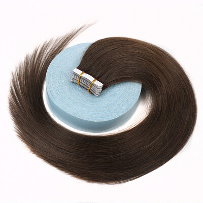

Bhf Hair Double Drawn Virgin Remy Russian Cuticle Hair Natural Invisible Tape Hair Extensions 20PcsPack