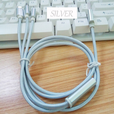 

12m Micro USB Type C 3 in 1 Phone Cable Fast Charging Data Cable Android Charger Cables Apple data transfer