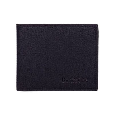 

Fashion PU Leather Cross Vertical Coin Pocket Card Holder Men Wallets