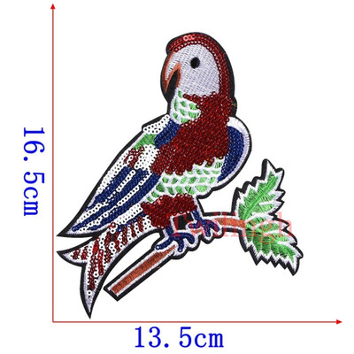 

twilingh Patches Sewing Iron-On Accessories Patchworks Cartoon Deer Embroidered Sequined Patches For Clothing