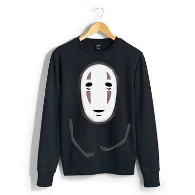 

Free Shipping 2016 New Harajuku Hoodies Sweatshirts Punk Pullover Black Coat Japanese Anime Spirited Away S M L XL