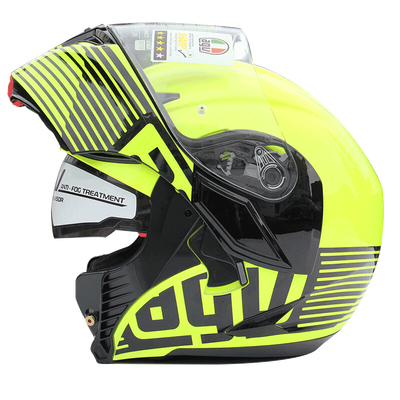 

AGV helmet COMPACT summer wide angle ventilation&breathable face helmet running helmet Italy motorcycle racing helmet Odax AUDAX fluorescent yellow gray