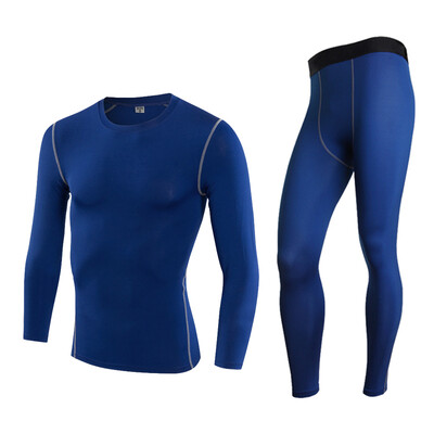 

Quick Dry Gym Sportswear LongT Shirt Legging Pants Tracksuit Men Sports Suits