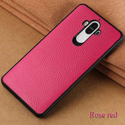 

Genuine Leather Phone Case For Huawei Mate 9 Case Litchi Texture Back Cover For Mate 10 P10 Plus Case