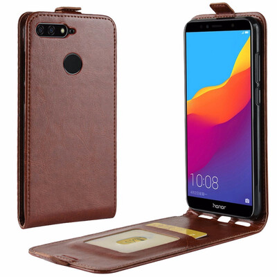 

for Huawei Honor 7C Flip Leather Case for Huawei Honor 7C 57" AUM-L41 Russian Version Retro Wallet Case Leather Cover Cases