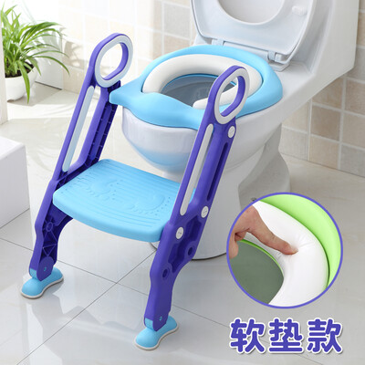

Baby Potty Child Toilet Seat with Steps Baby Safety Step Ladder Potty Infant Foldable Toilet Seat Non-Slip Kids Toilet Trainer