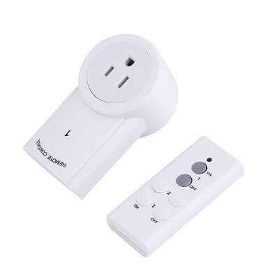 

Пульт дистанционного управления Розетки Переключатель беспроводной США Plug переменного тока на выходе бытовой техники Белый