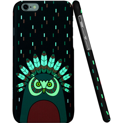 

Illustrator Apple iPhone6s Plus 6 Plus Mobile Phone Case Protective Case Anti-Wrestling Relief Case Night Light Illustrator Series Indian Night Walker