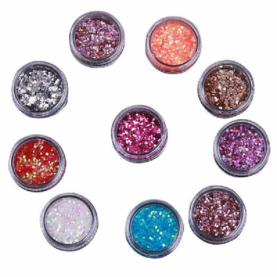 

iColourful 12 Color Paillette Nail Art Glitter Design Tip Decoration 2MM