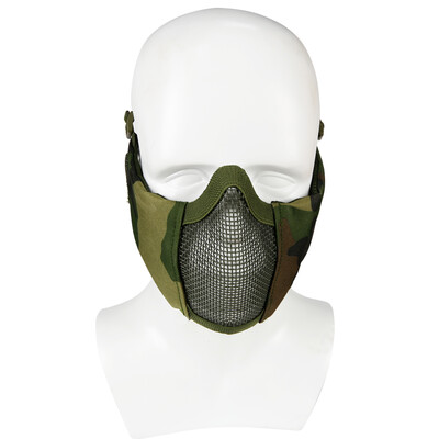 

Tactifans Тактическая складная сетчатая маска с защитой ушей для Airsoft Paintball Регулируемый эластичный ремень для шлема для охоты