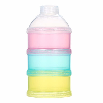 

3 Layer Milk Powder Dispenser Box Case Stackable Formula Suger Box Pill Snack Containers BPA Free
