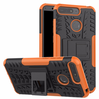 

Goowiiz Phone Case For Huawei Y6 2018Enjoy 8EHonor 7AY6 Prime 2018 Armor Tire Texture Rugged Protection PCTPU
