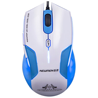 

Upstart (Newmen) N500 проводной игровой излучающие боковые кнопки мыши с программируемой мыши White