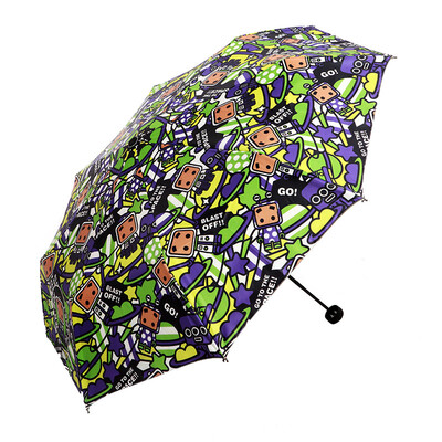 

Рай зонтик маленькая коробка солнечный зонтик складной креативный зонтик коробка планета 2 двойной слой черный резиновый солнцезащитный зонт УФ-зонтик