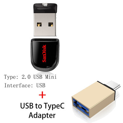 

100 Original SanDisk USB Flash Drive CZ33 64GB 32G 16GB 8GB mini Pen Drives USB 20 Support official verification