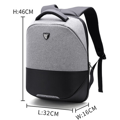

ARCTIC HUNTER USB Charge Backpack Business Travel Laptop backpack mens Casual Shoulder Back pack Unisex bag Waterproof