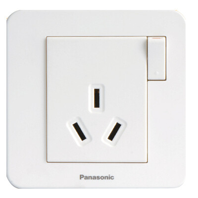 

Panasonic (Panasonic) 86-контактная розетка 10A три отверстия с гнездом для подключения Jane все еще серия WMZ602 (элегантный белый)