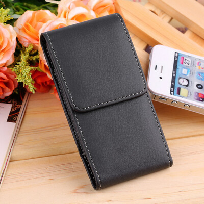 

PU Leather Holster Pouch Phone Case Cover Belt Clip For Apple iPhone 55S5C Black