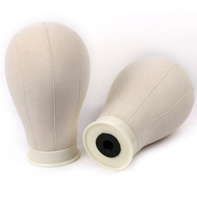 

WYF100% Cork Canvas Block Head Extension / Weft / Wig Display Style Styling Mannequin