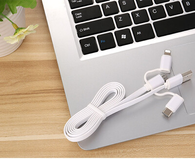 

AFILADO 3 in 1 lightning cable for iphone X 8 7 Micro USB Cable Type C Cable for Xiaomi Samsung S8 Huawei Fast Charging Cable