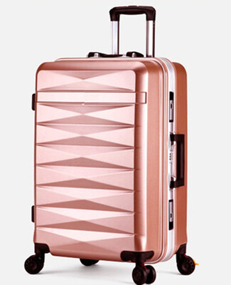 

Men women travel trolley case suitcase bags student shipping box aluminum frame universal wheel ABS PC luggage bag 20 24 inch box