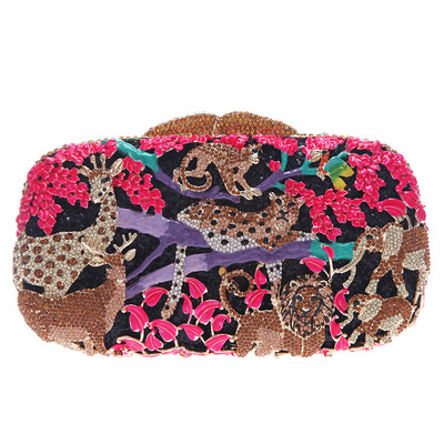 

Fawziya Forest Animal Pattern Fashion & Trendy Style Clutch Bag