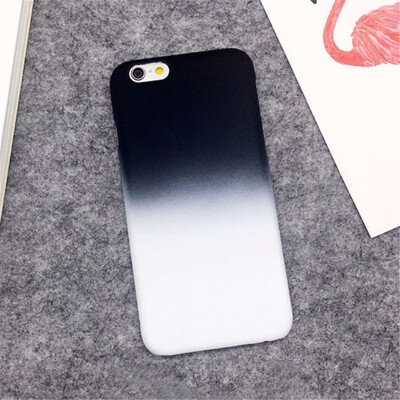 

Fashion Gradient Color Matte Hard PC Phone Cases Back Cover Shell Coque For iphone 6s Plus