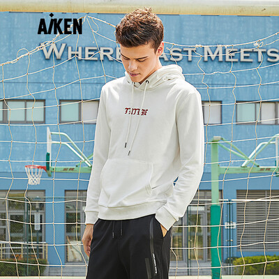 

Aiken love Kensen horse brand 2018 autumn&winter AK417141064 sweater hooded black XL