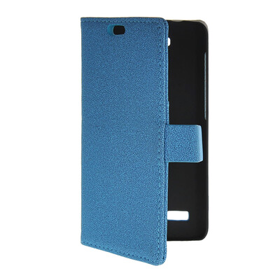 

MOONCASE Slim Leather Side Flip Wallet Card Slot Pouch with Kickstand Shell Back чехол для Huawei Honor Holly Blue