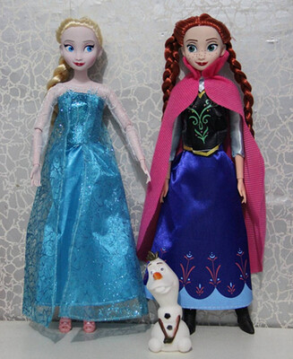 

12" Frozen Princess Elsa & Anna Doll Figures Set Birthday Gift Playset
