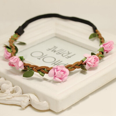 

Headband Boho Style Mix Color Floral Flower Wedding Hairband Festival Girls