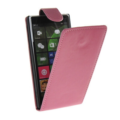 

MOONCASE Smooth skin Leather Bottom Flip Pouch чехол для Nokia Lumia 830 Hot pink