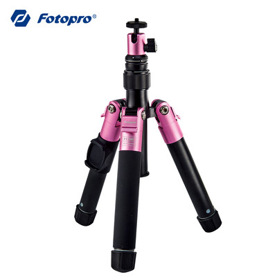 

Fotopro FY-800 Travel Mini Portable Phone Micro Single Tripod Monopod Selfie Stick Three-in-one Set Pink
