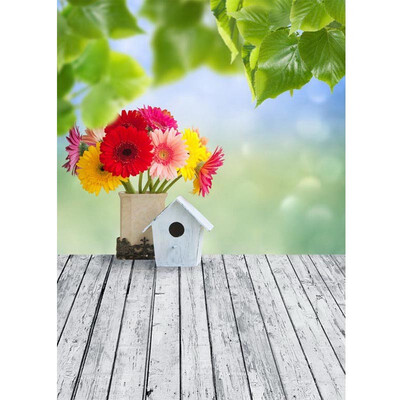 

Bright Blossom Photo Backdrop 57FT Vinyl Fabric Cloth Digital Printing Photo Background s-602