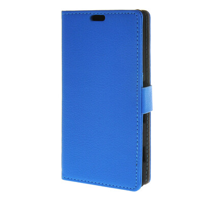 

MOONCASE Чехол для сони Xperia Z4V кожаный бумажник флип Чехол карта с kickstand Чехол синий