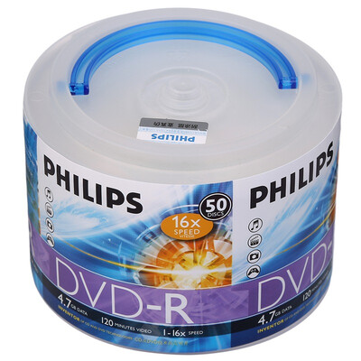 

Philips (PHILIPS) DVD-R 16 Скорость 4,7 г хороший ручной переноски дисков 50 баррелей в бутылках