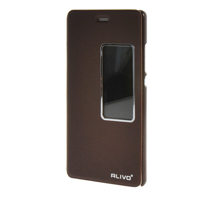 

MOONCASE Huawei Ascend P8 чехол Slim Window View Design Flip Leather Bracket Back чехол Cover wine