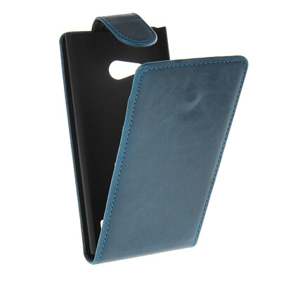 

MOONCASE Smooth skin Leather Bottom Flip Pouch чехол для Nokia Lumia 730 Blue