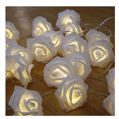 

Rose Little lights Flash string lights Bedroom Decoration Flower Battery Lights Party Wedding room Romance Light string