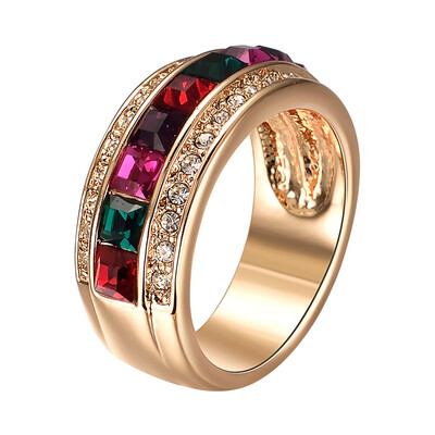 

Yoursfs Cocktail Ring Vintage Style Wide Band Statement Ring for Women