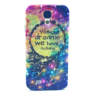 

MITI S4 Ultra Thin Soft Phone Case Cover For Samsung Galaxy S4 i9500 Flowers Painted Pattern Transparent Soft Silicone Back Case