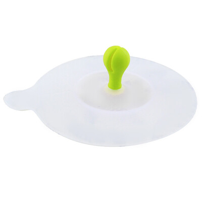 

Four thousand kilometers of silicone cup cover large leakproof seal dustproof cute environmental protection folder spoon cup cover cup lid SW1010 green