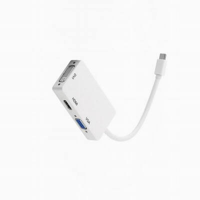 

Huayuan 3 in 1 Mini DisplayPort Thunderbolt to HDMIDVIVGA Display Port Cable Adapter
