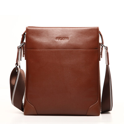 

P.Koune® новая мода горячей продажи мужчин сумку натуральная кожа мужчин Messenger сумки случайные crossbody бизнес - школы сумку мягкой черный